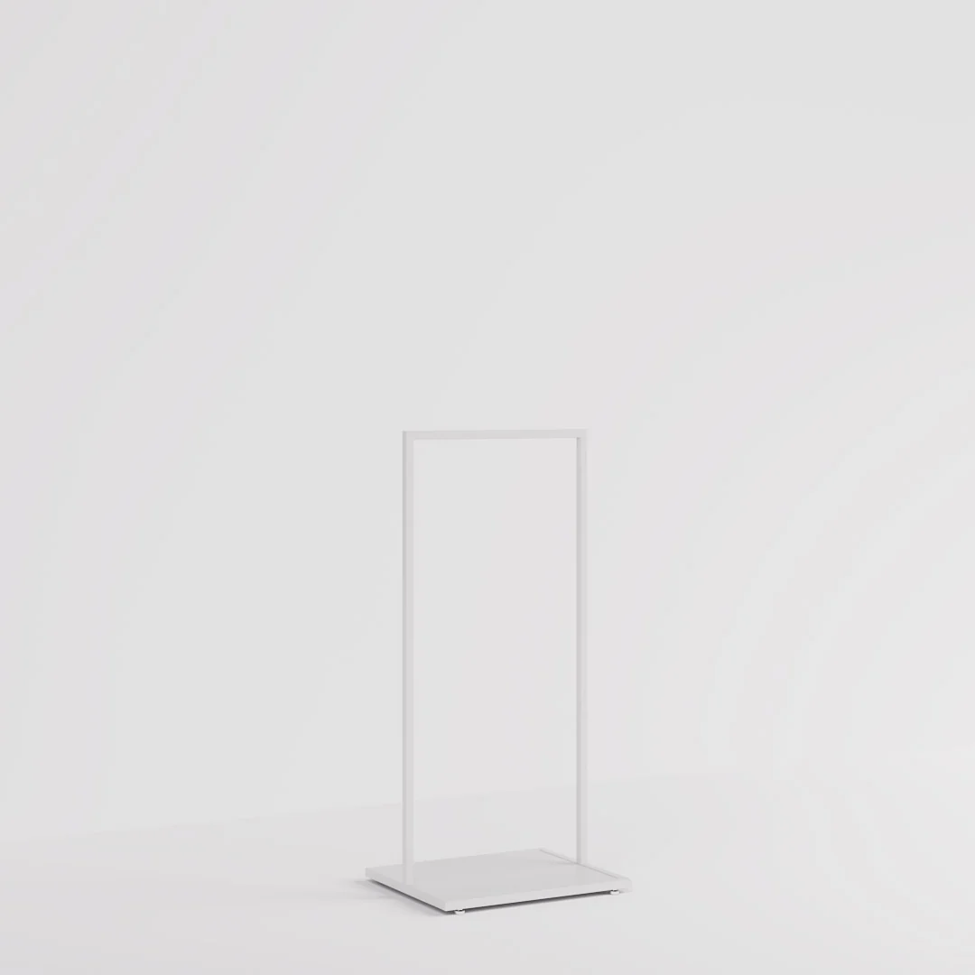 Konfektionsständer Como weiß, B 60, 3 Höhen - Image 4