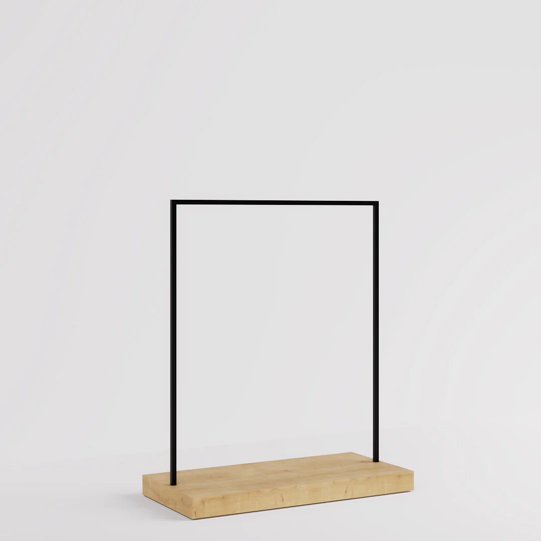Konfektionsständer Kansas, Schwarz/Holzoptik, B 125, 3 Höhen - Image 12