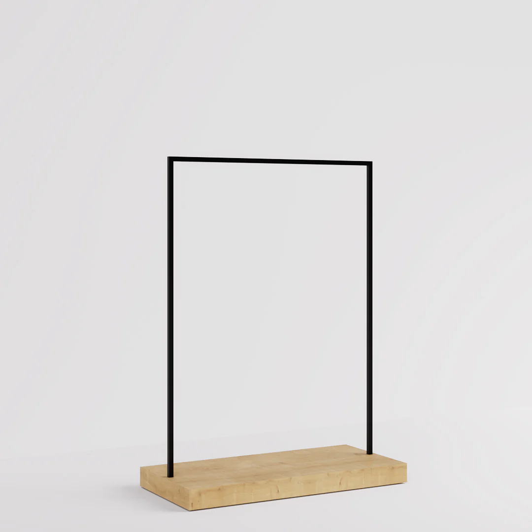 Konfektionsständer Kansas, Schwarz/Holzoptik, B 125, 3 Höhen - Image 17
