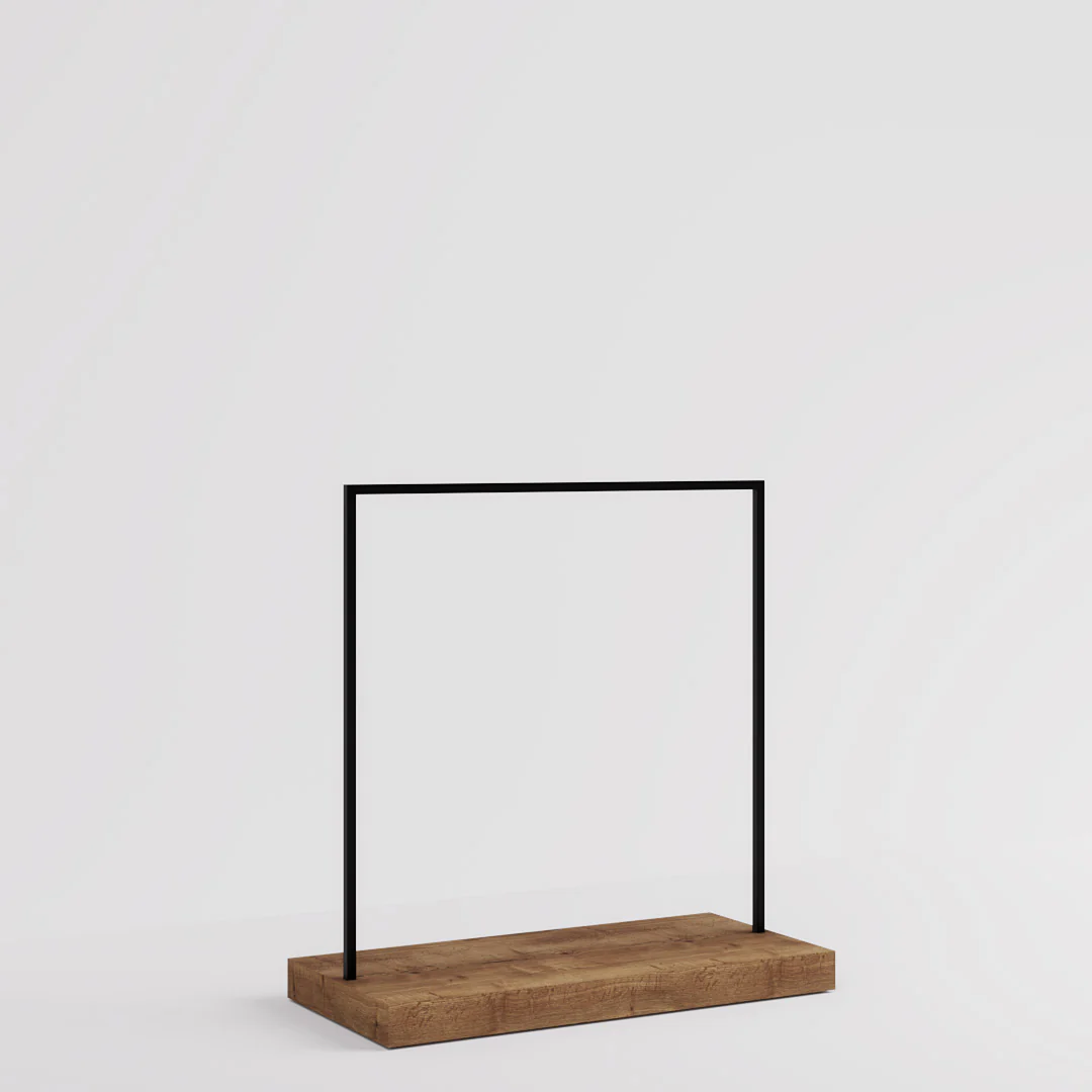 Konfektionsständer Kansas, Schwarz/Holzoptik, B 125, 3 Höhen - Image 7