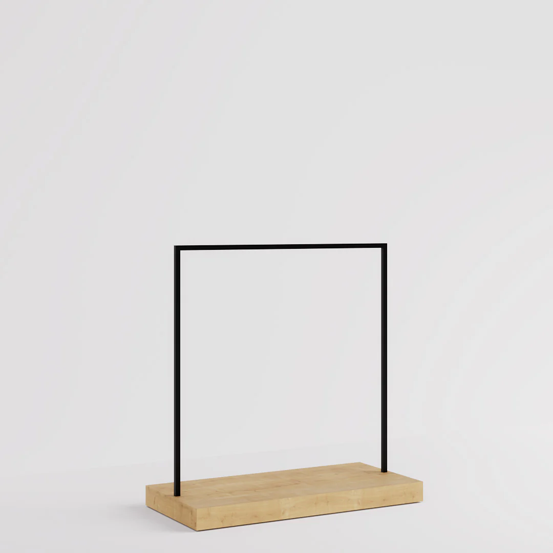 Konfektionsständer Kansas, Schwarz/Holzoptik, B 125, 3 Höhen - Image 8