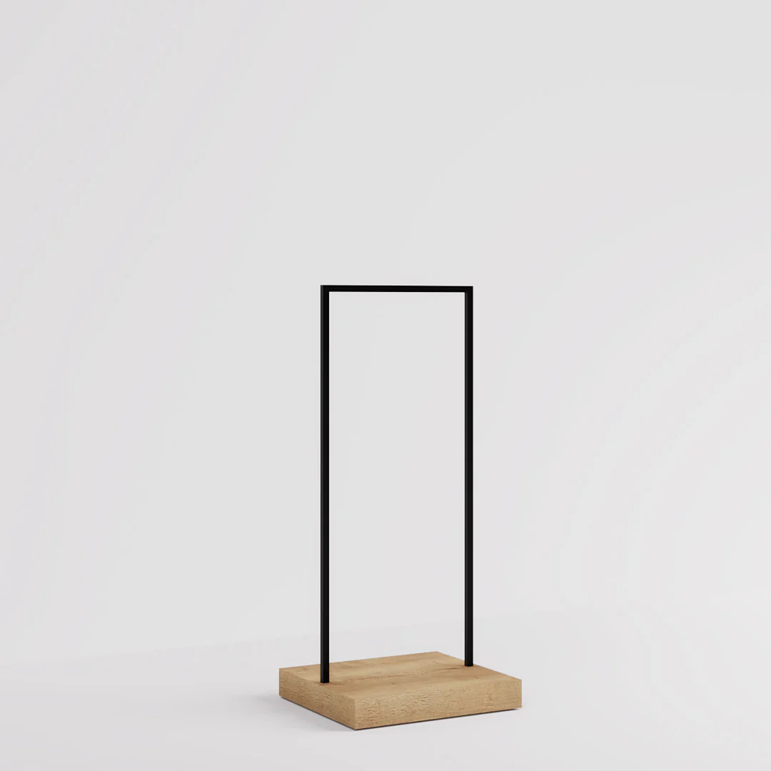 Konfektionsständer Kansas, Schwarz/Holzoptik, B 65, 3 Höhen - Image 11
