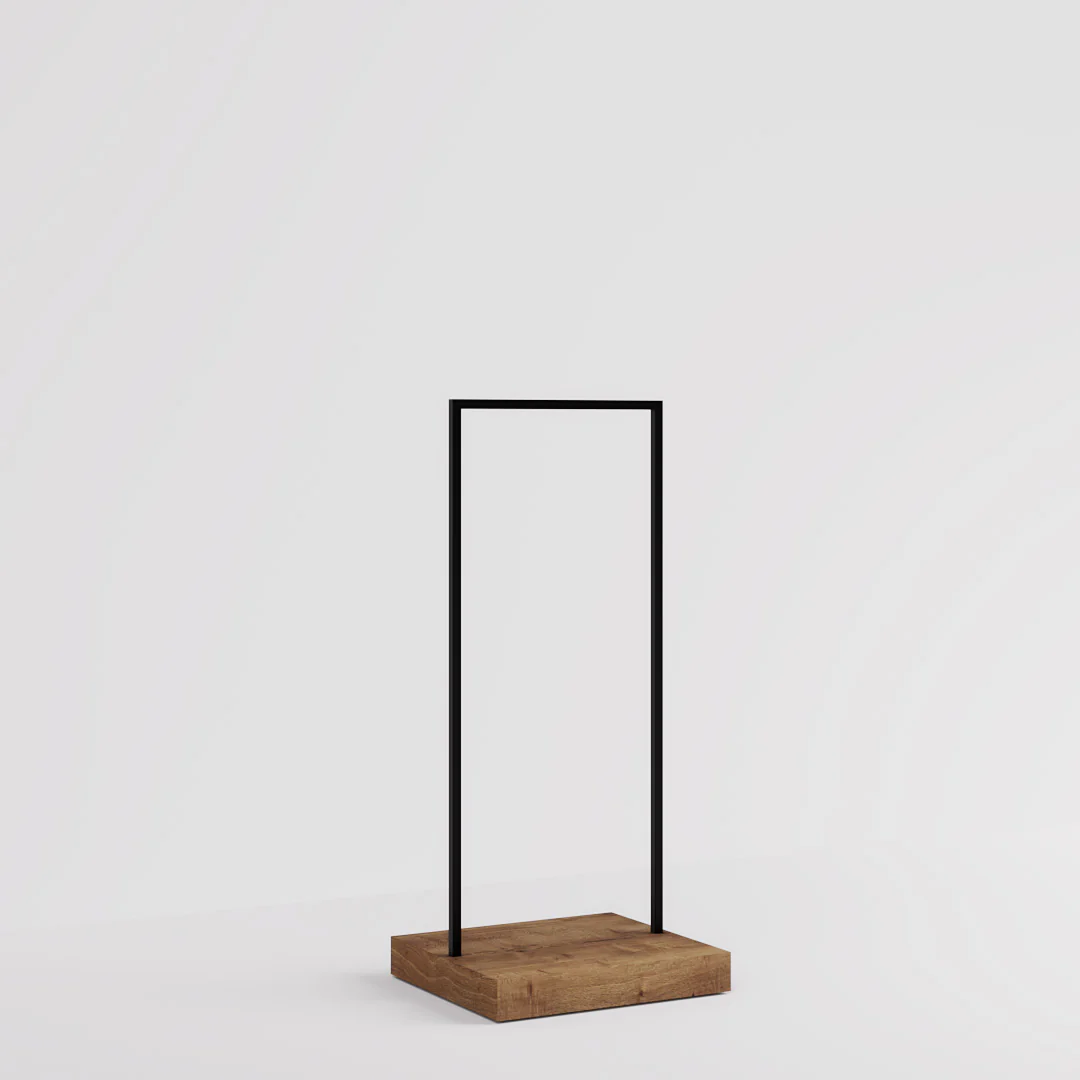 Konfektionsständer Kansas, Schwarz/Holzoptik, B 65, 3 Höhen - Image 12