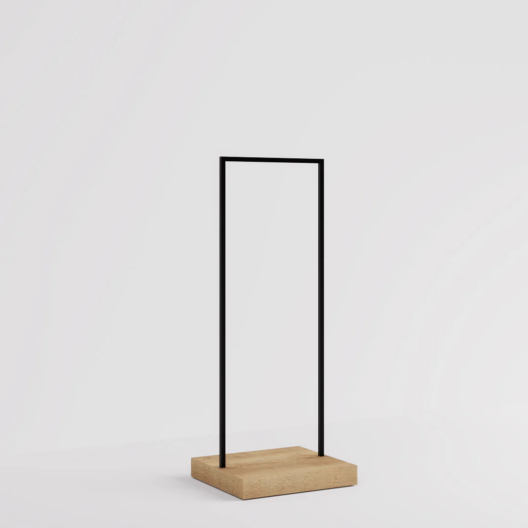 Konfektionsständer Kansas, Schwarz/Holzoptik, B 65, 3 Höhen - Image 15