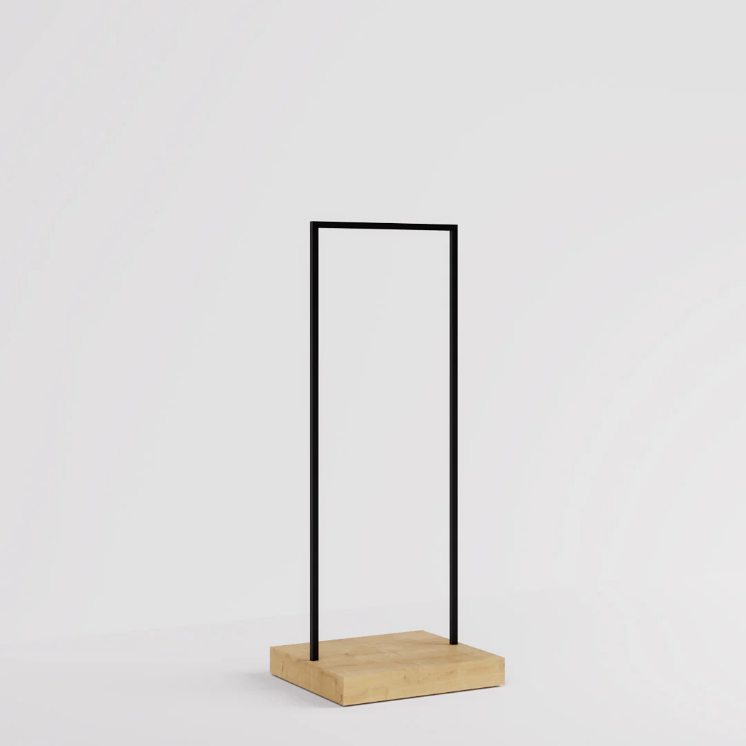 Konfektionsständer Kansas, Schwarz/Holzoptik, B 65, 3 Höhen - Image 18