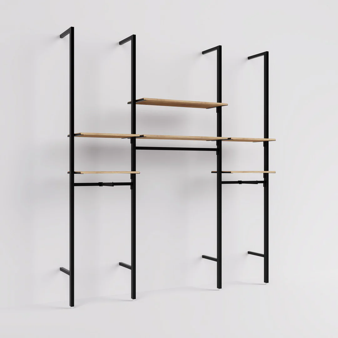 Ladenbausystem Ceres Regalsystem, Fashion, Style 3, schwarz - Image 3