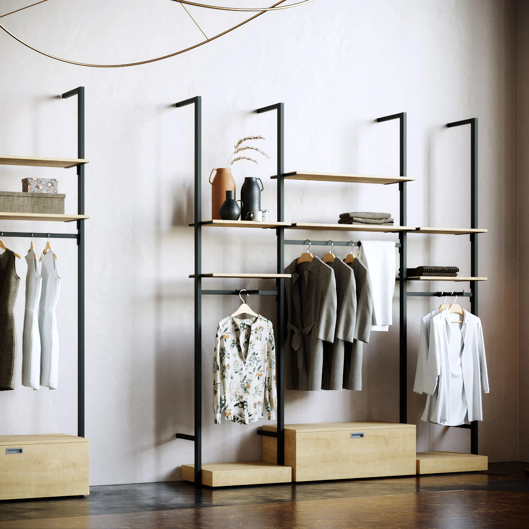 Ladenbausystem Ceres Regalsystem, Fashion, Style 4, schwarz - Image 3