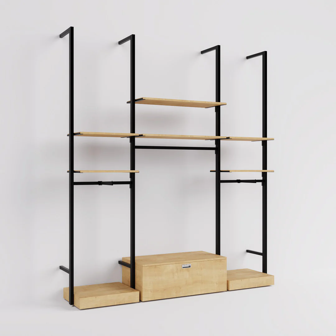Ladenbausystem Ceres Regalsystem, Fashion, Style 4, schwarz - Image 8