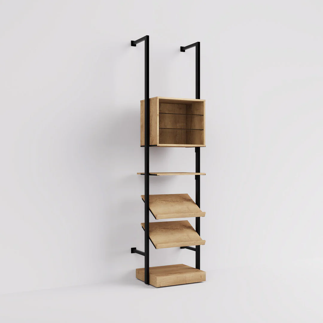 Ladenbausystem Ceres Regalsystem, Home Deko, Style 1, schwarz - Image 4