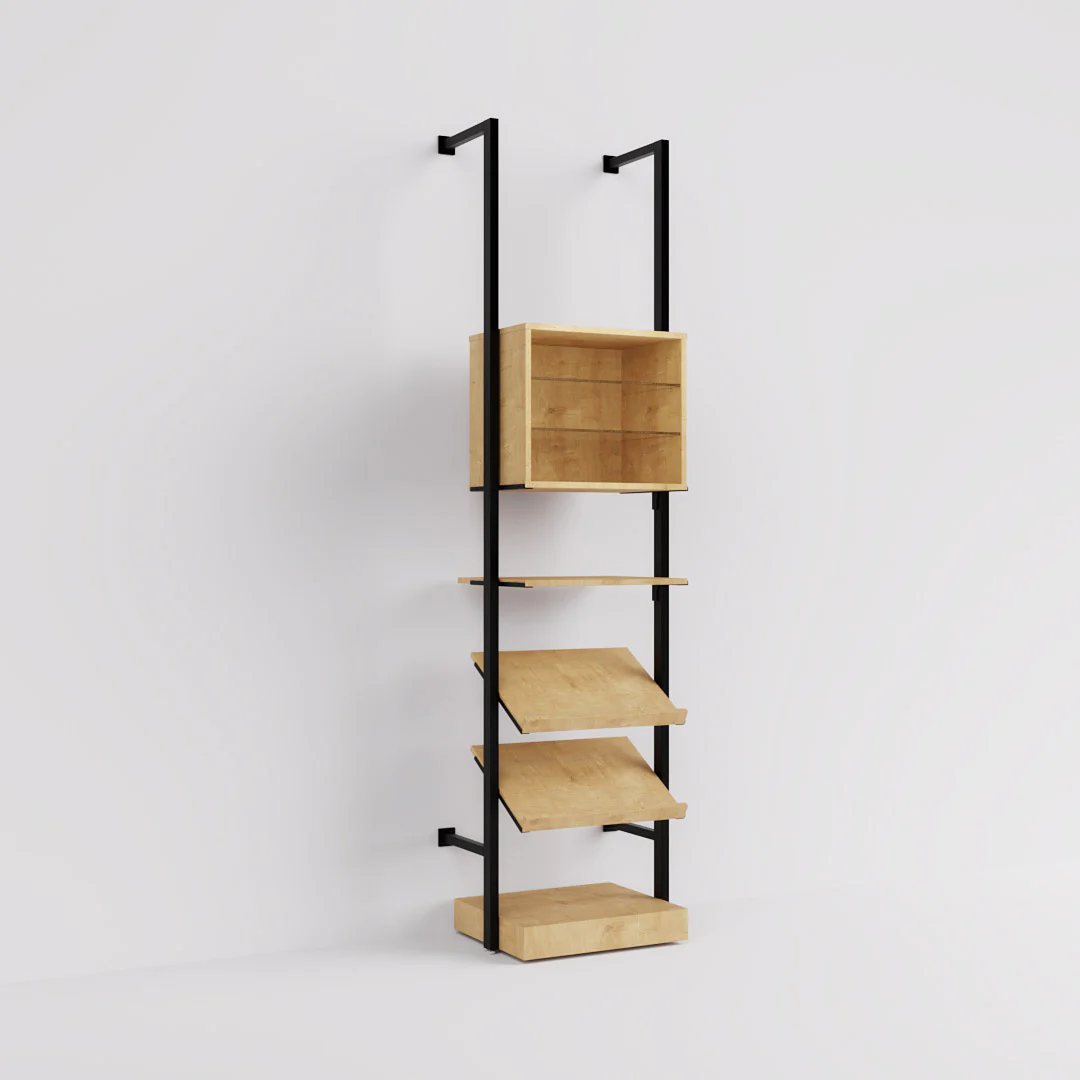 Ladenbausystem Ceres Regalsystem, Home Deko, Style 1, schwarz - Image 6
