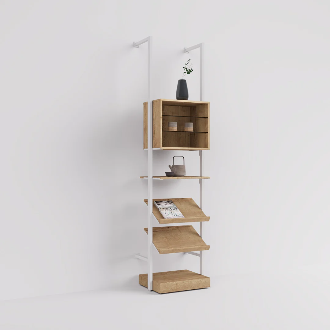 Ladenbausystem Ceres Regalsystem, Home Deko, Style 1, weiß