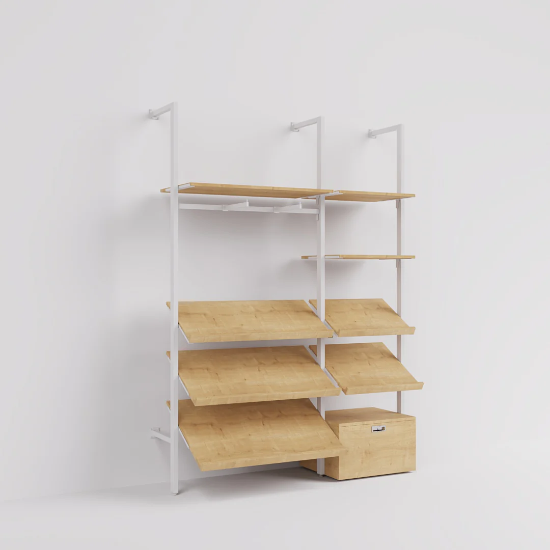 Ladenbausystem Ceres Regalsystem, Home Deko, Style 2, weiß - Image 10