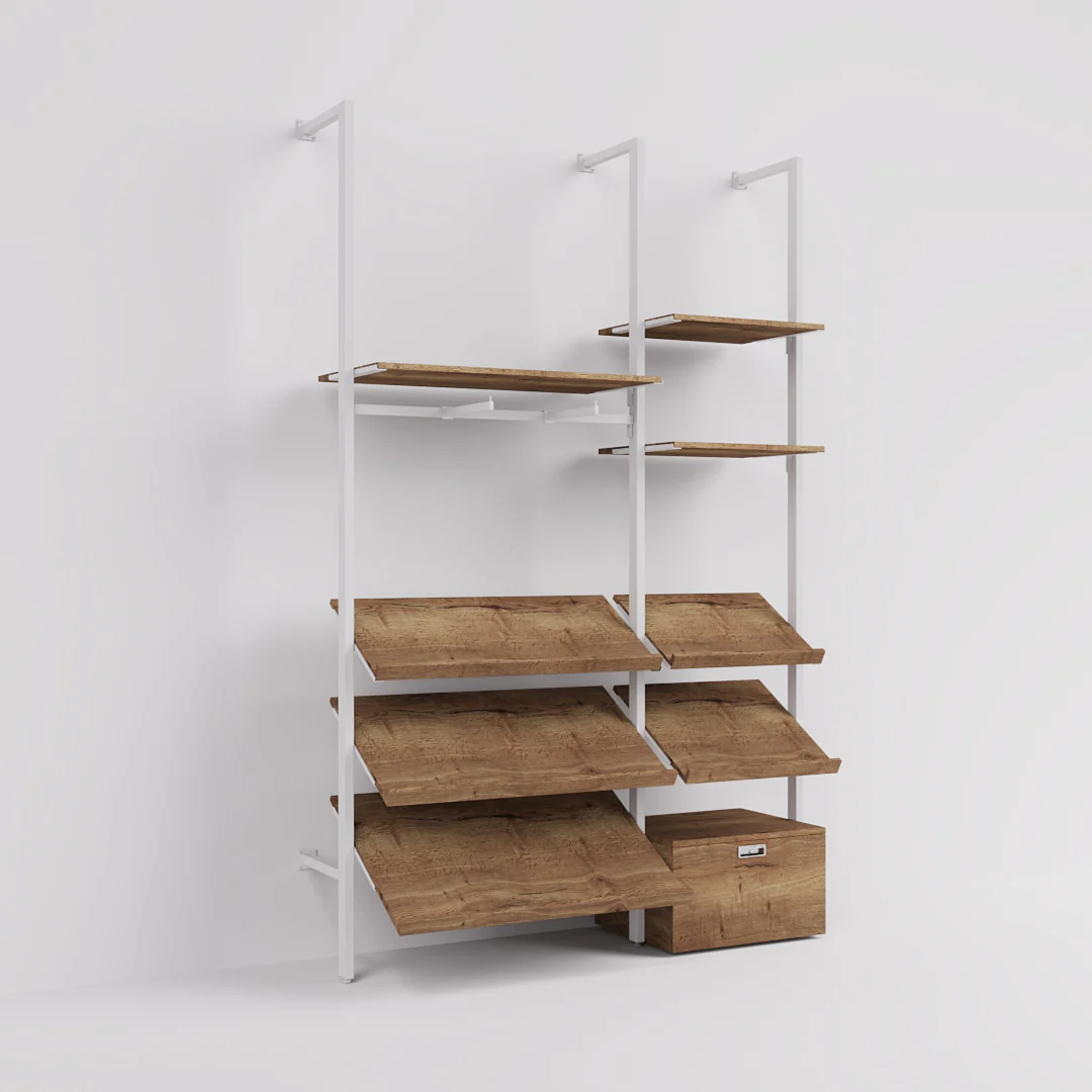 Ladenbausystem Ceres Regalsystem, Home Deko, Style 2, weiß - Image 6