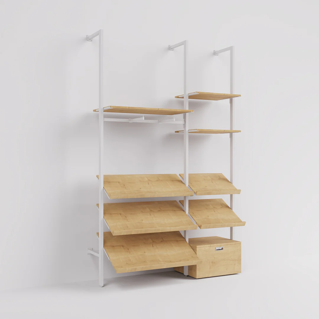 Ladenbausystem Ceres Regalsystem, Home Deko, Style 2, weiß - Image 7