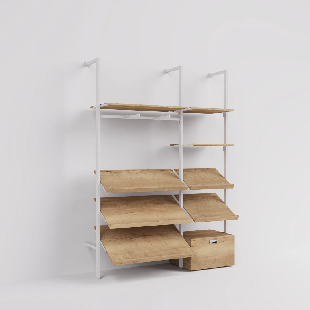 Ladenbausystem Ceres Regalsystem, Home Deko, Style 2, weiß - Image 8