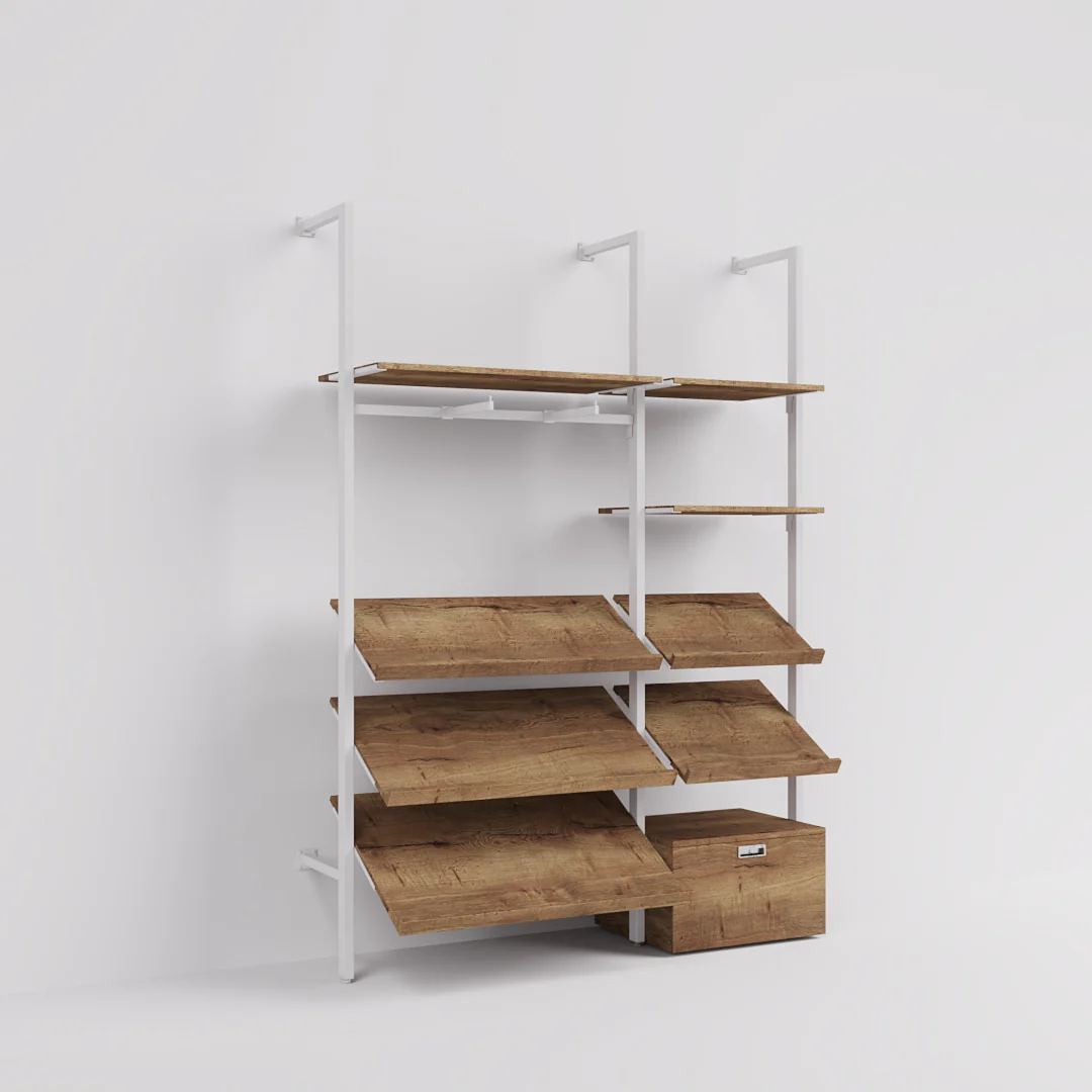 Ladenbausystem Ceres Regalsystem, Home Deko, Style 2, weiß - Image 9