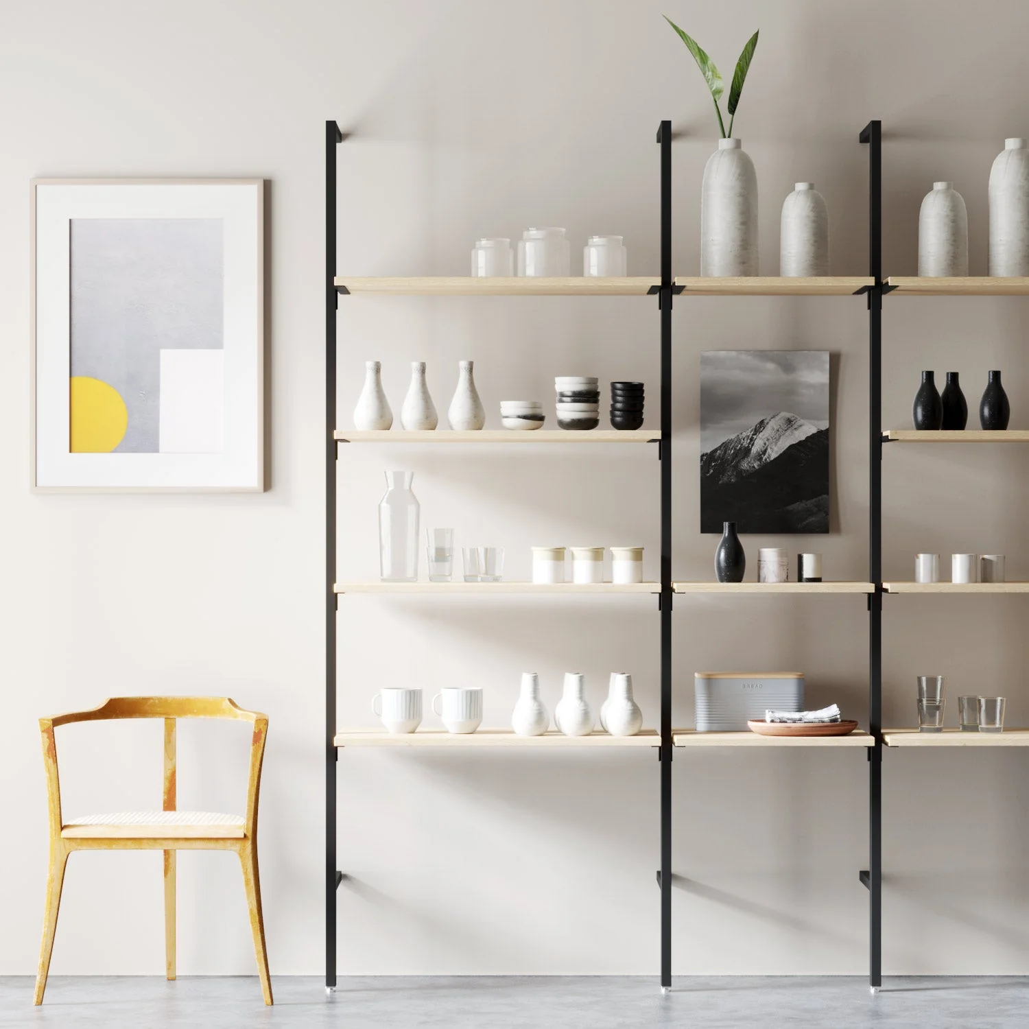 Ladenbausystem Ceres Regalsystem, Home Deko, Style 3, schwarz - Image 4
