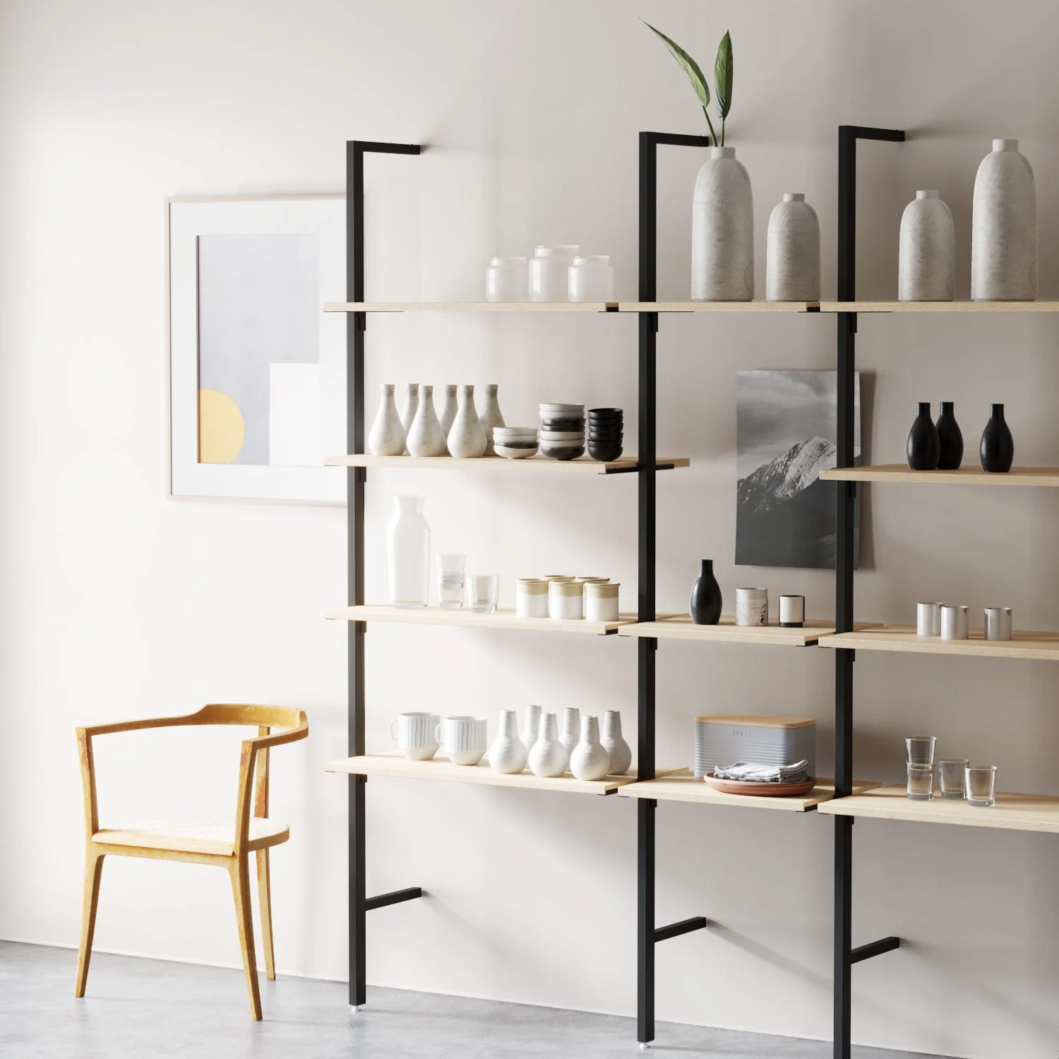 Ladenbausystem Ceres Regalsystem, Home Deko, Style 3, schwarz - Image 5