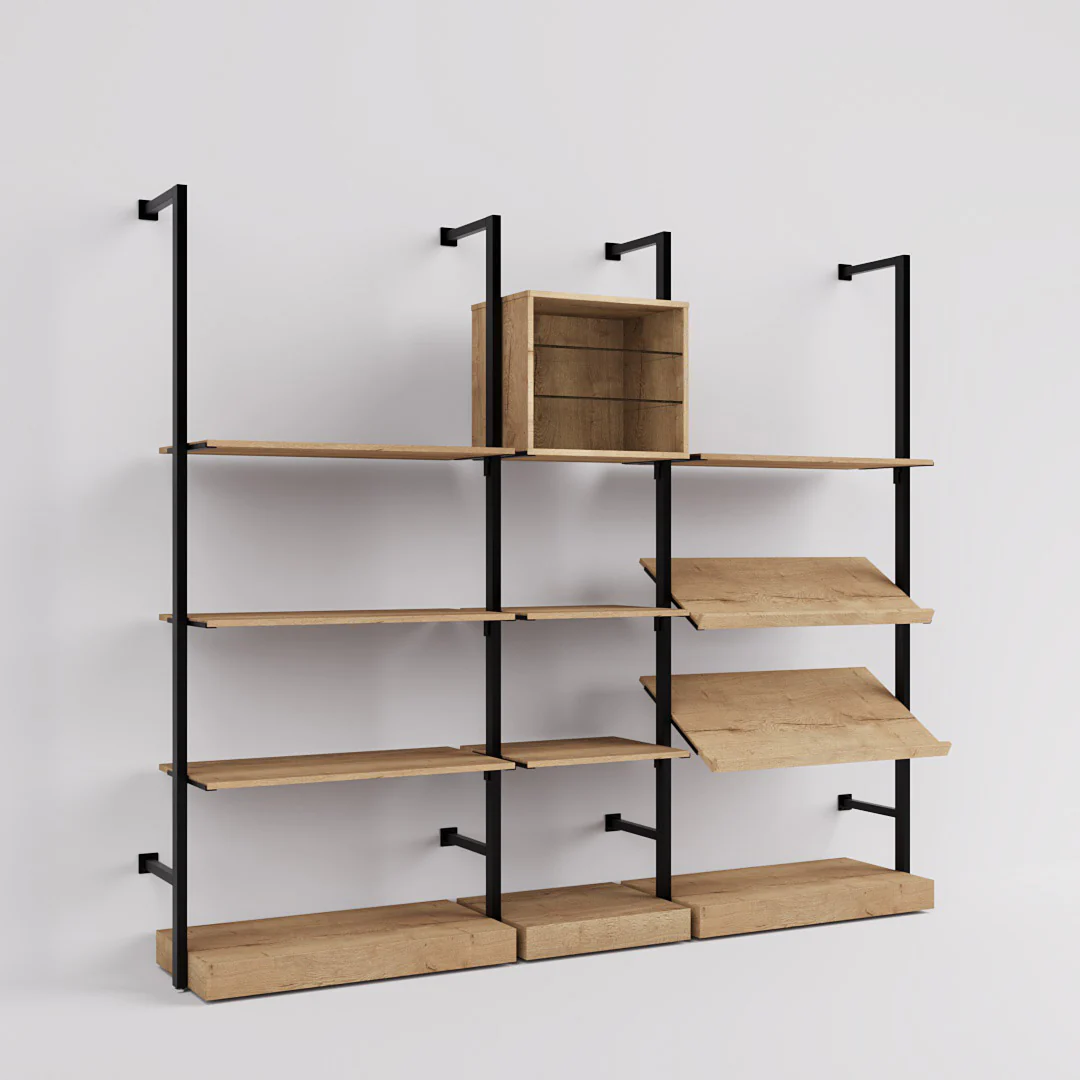 Ladenbausystem Ceres Regalsystem, Home Deko, Style 4, schwarz - Image 7