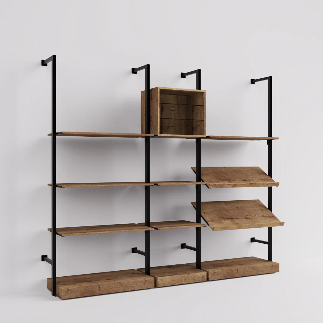 Ladenbausystem Ceres Regalsystem, Home Deko, Style 4, schwarz - Image 8