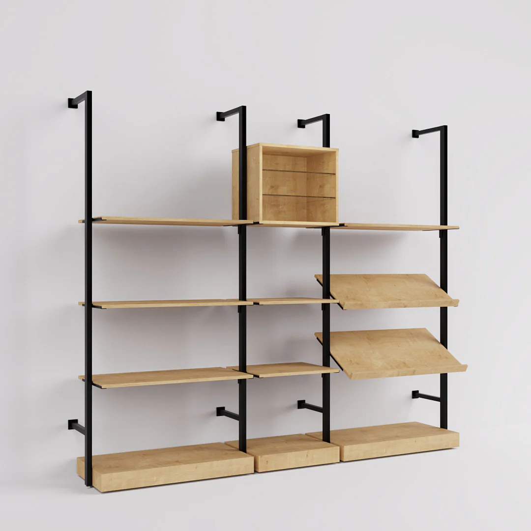 Ladenbausystem Ceres Regalsystem, Home Deko, Style 4, schwarz - Image 9
