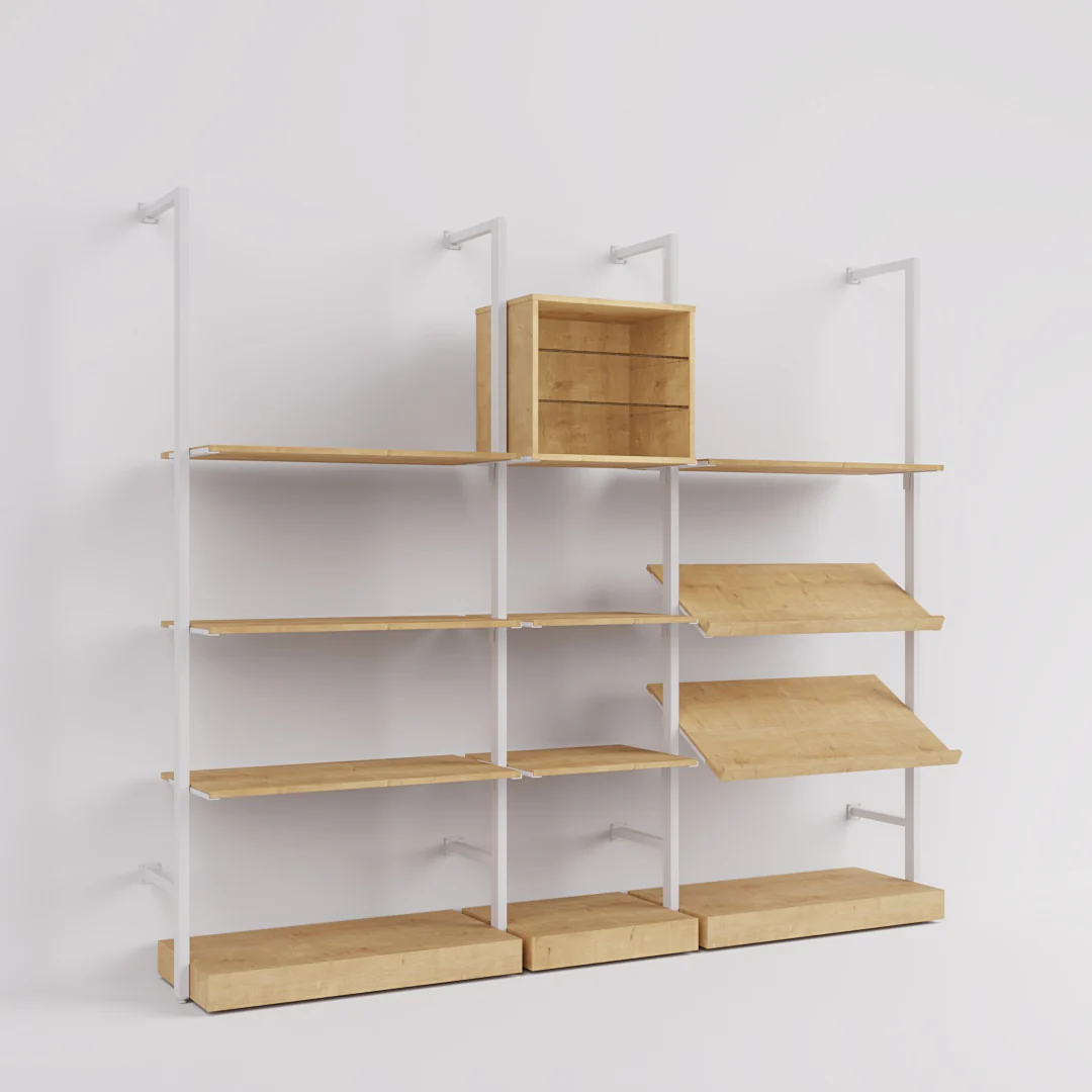 Ladenbausystem Ceres Regalsystem, Home Deko, Style 4, weiß - Image 10