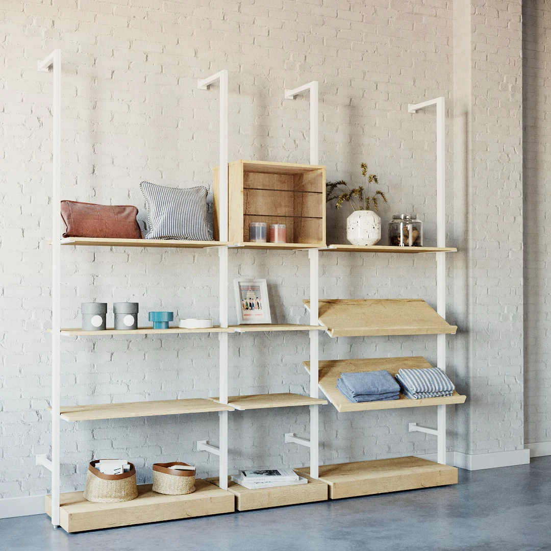 Ladenbausystem Ceres Regalsystem, Home Deko, Style 4, weiß - Image 2