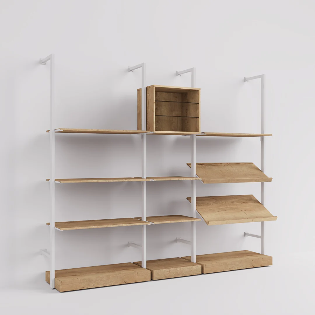 Ladenbausystem Ceres Regalsystem, Home Deko, Style 4, weiß - Image 8
