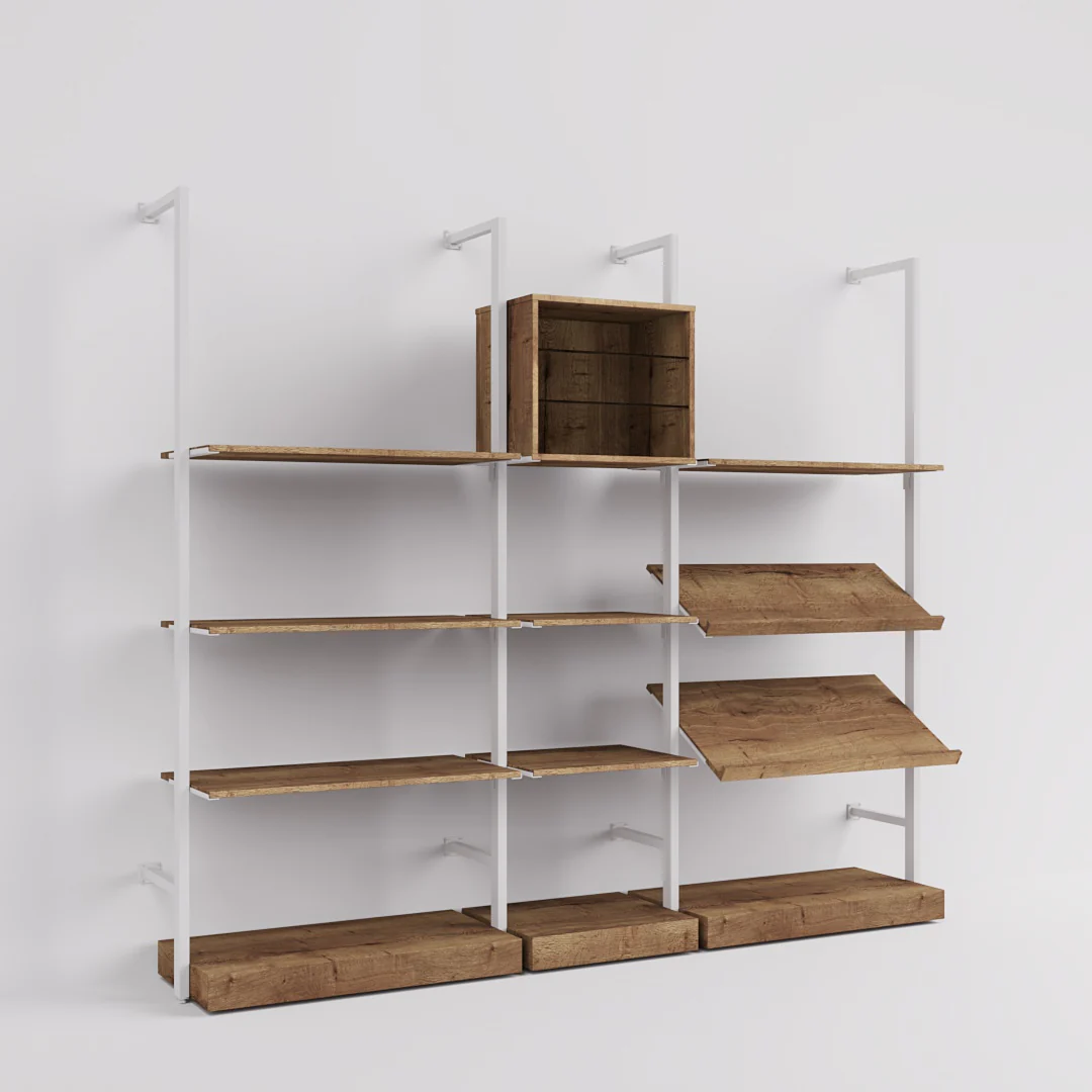 Ladenbausystem Ceres Regalsystem, Home Deko, Style 4, weiß - Image 9