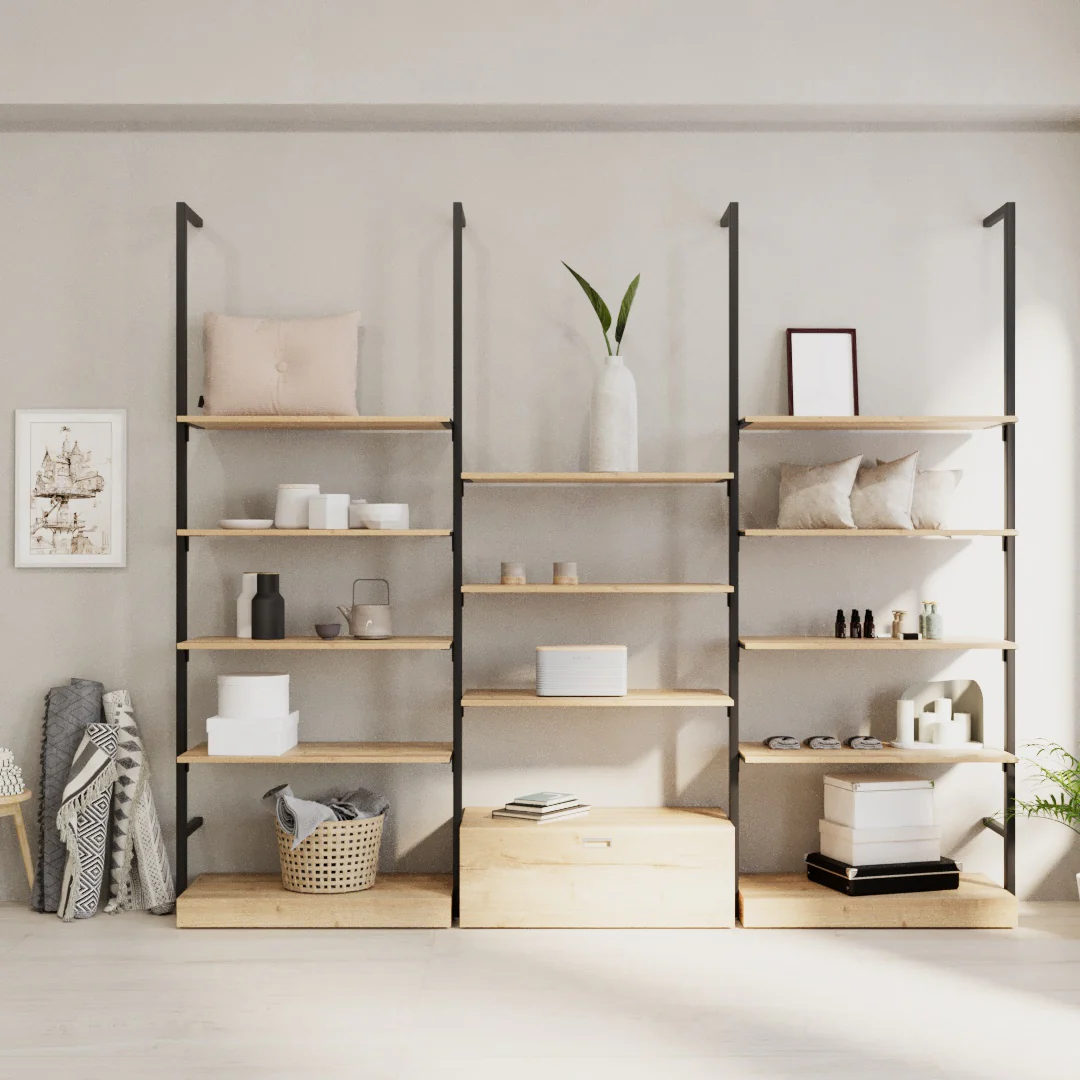 Ladenbausystem Ceres Regalsystem, Home Deko, Style 5, schwarz - Image 3