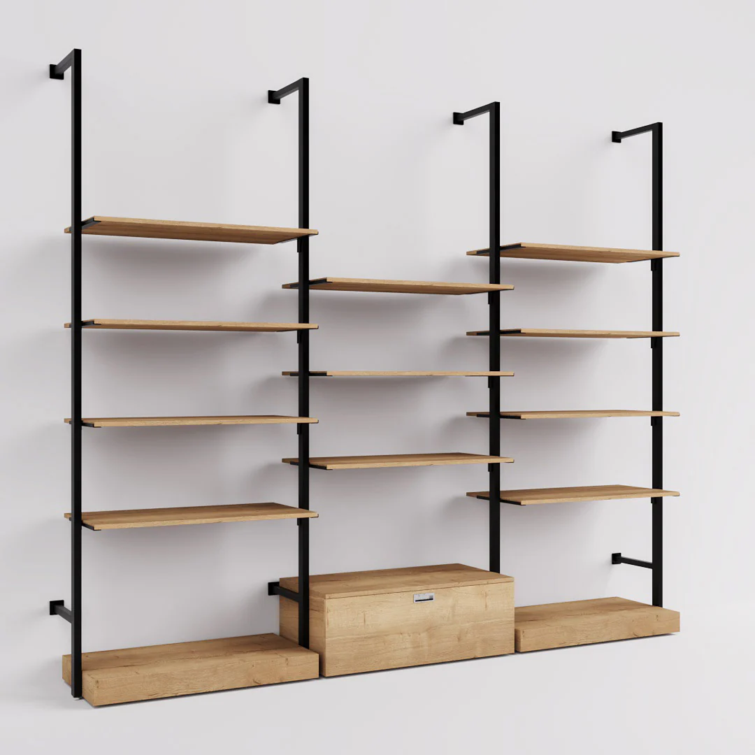Ladenbausystem Ceres Regalsystem, Home Deko, Style 5, schwarz - Image 4