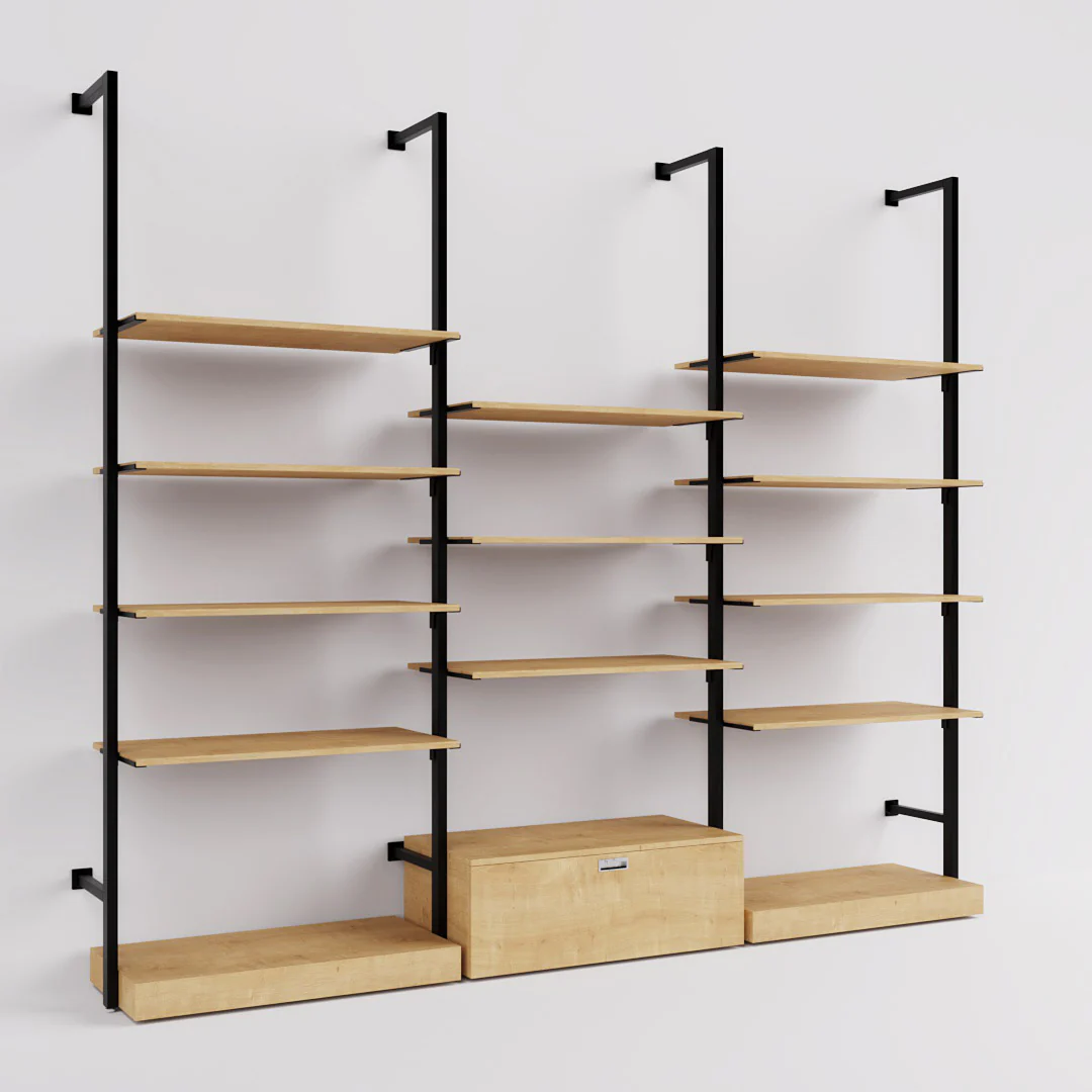 Ladenbausystem Ceres Regalsystem, Home Deko, Style 5, schwarz - Image 6