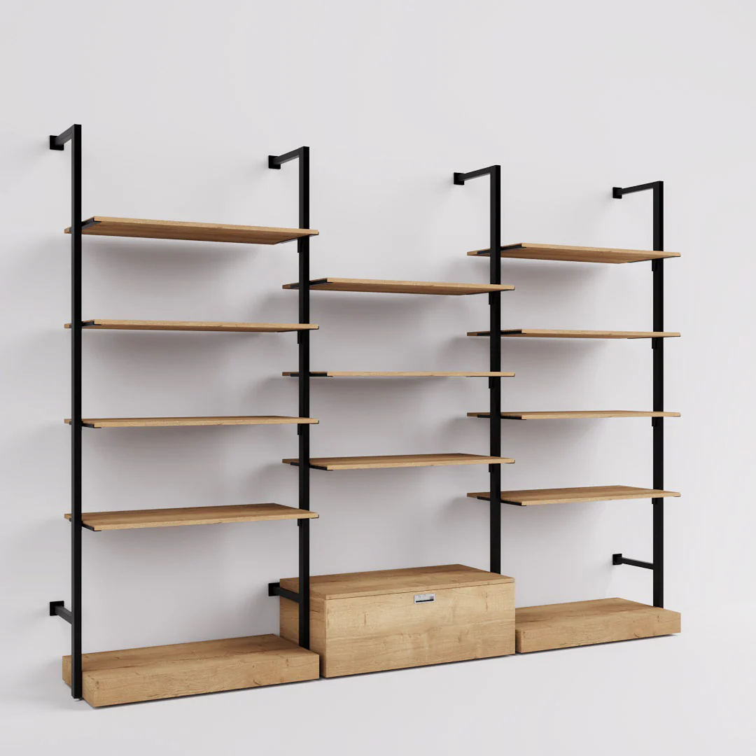 Ladenbausystem Ceres Regalsystem, Home Deko, Style 5, schwarz - Image 7