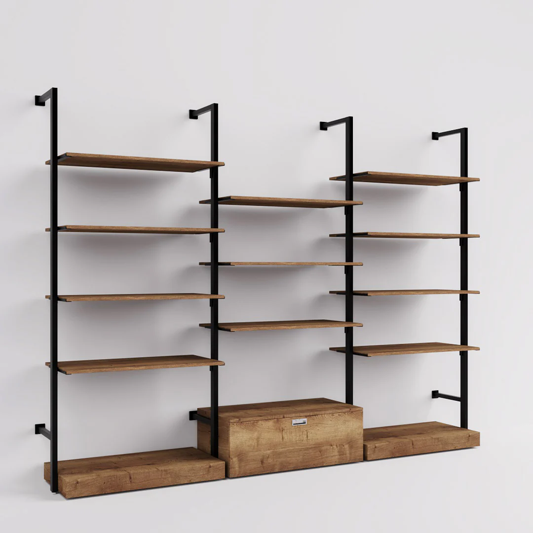 Ladenbausystem Ceres Regalsystem, Home Deko, Style 5, schwarz - Image 8