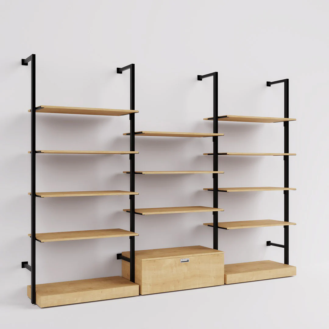 Ladenbausystem Ceres Regalsystem, Home Deko, Style 5, schwarz - Image 9