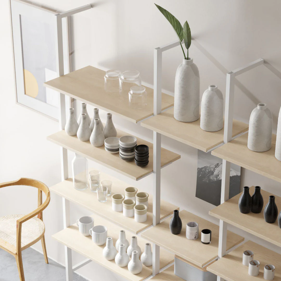 Ladenbausystem Ceres Regalsystem, Home Deko, Style 5, weiß - Image 4