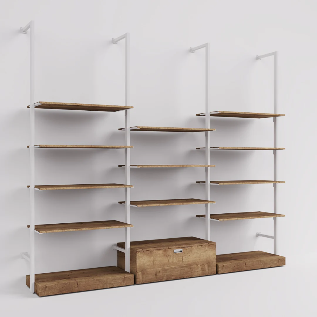 Ladenbausystem Ceres Regalsystem, Home Deko, Style 5, weiß - Image 7
