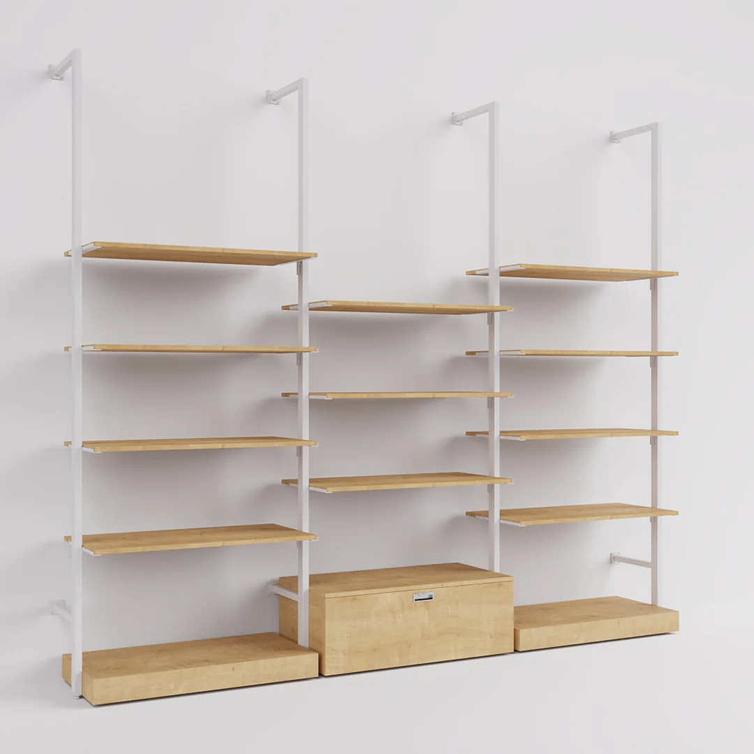 Ladenbausystem Ceres Regalsystem, Home Deko, Style 5, weiß - Image 8