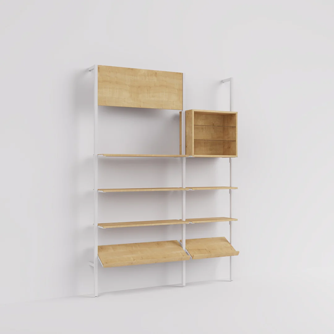 Ladenbausystem Cetus - Klassik - Style 2, in weiß - Image 11