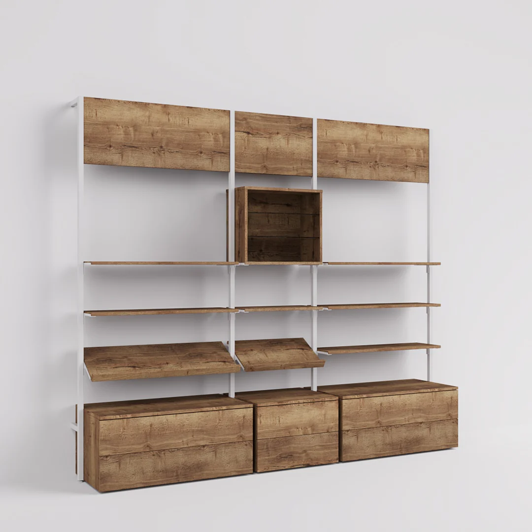 Ladenbausystem Cetus - Klassik - Style 3, in weiß - Image 10