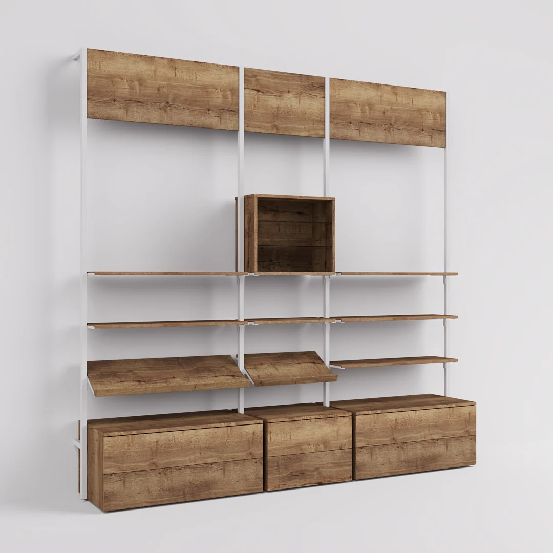 Ladenbausystem Cetus - Klassik - Style 3, in weiß - Image 7