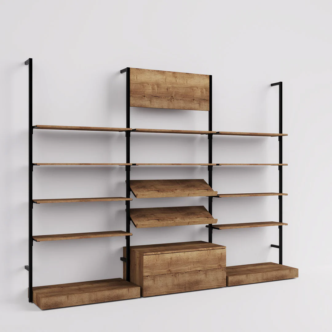 Ladenbausystem Cetus - Klassik - Style 4 in schwarz - Image 10