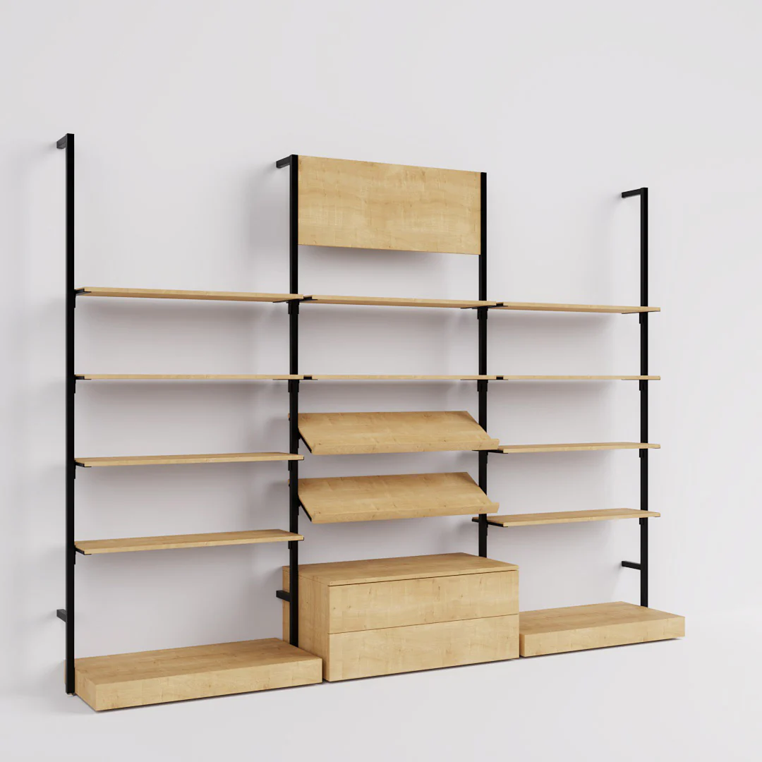 Ladenbausystem Cetus - Klassik - Style 4 in schwarz - Image 11