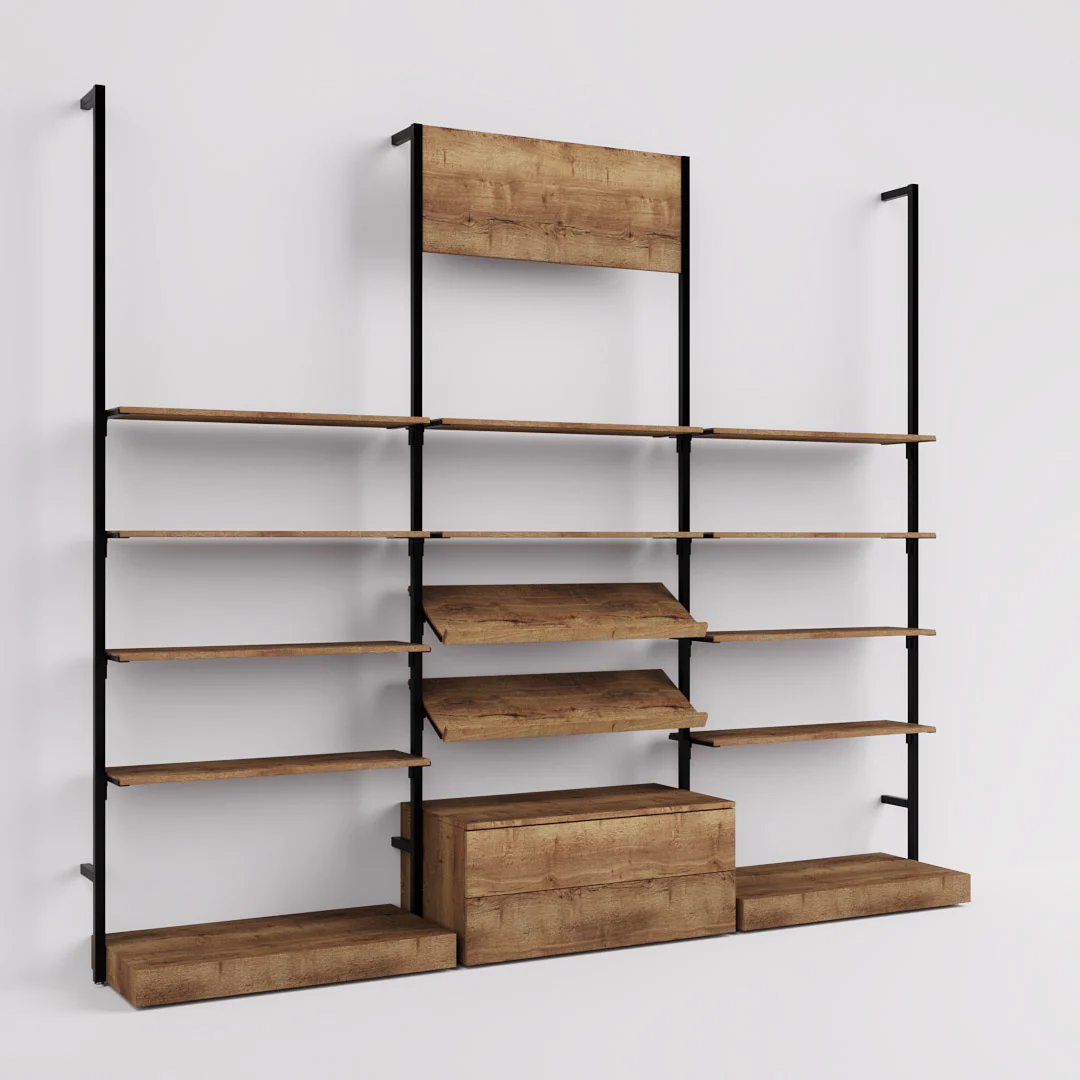 Ladenbausystem Cetus - Klassik - Style 4 in schwarz - Image 7