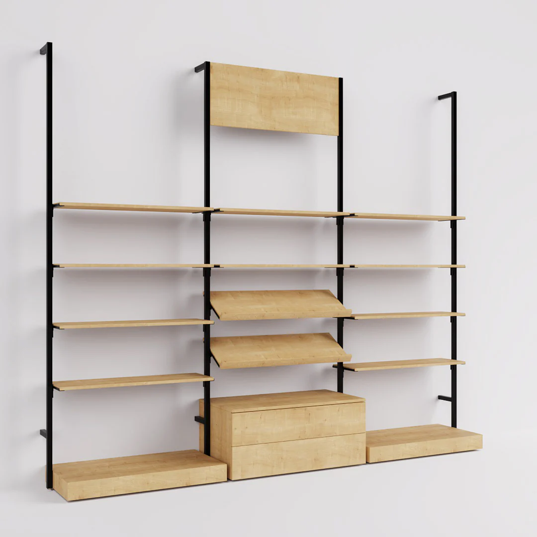 Ladenbausystem Cetus - Klassik - Style 4 in schwarz - Image 8