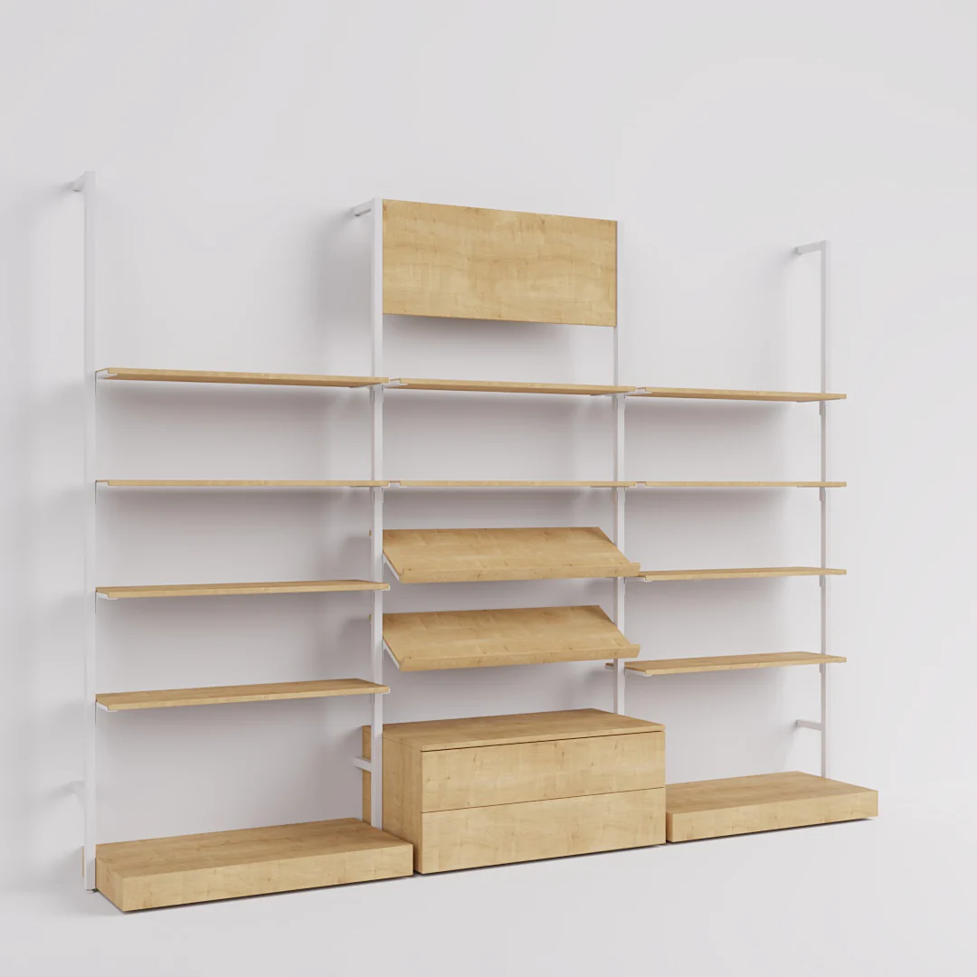 Ladenbausystem Cetus - Klassik - Style 4, in weiß - Image 11