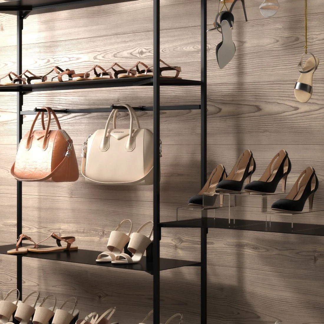 Ladenbausystem Slimline Wandsystem, Schuhe & Taschen, Style 2 - Image 11
