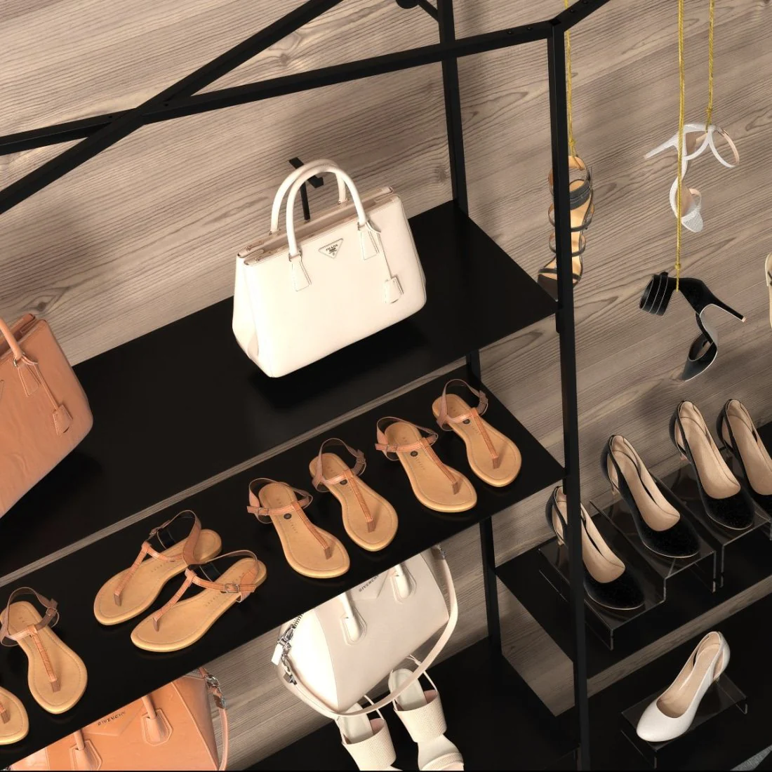Ladenbausystem Slimline Wandsystem, Schuhe & Taschen, Style 2 - Image 9