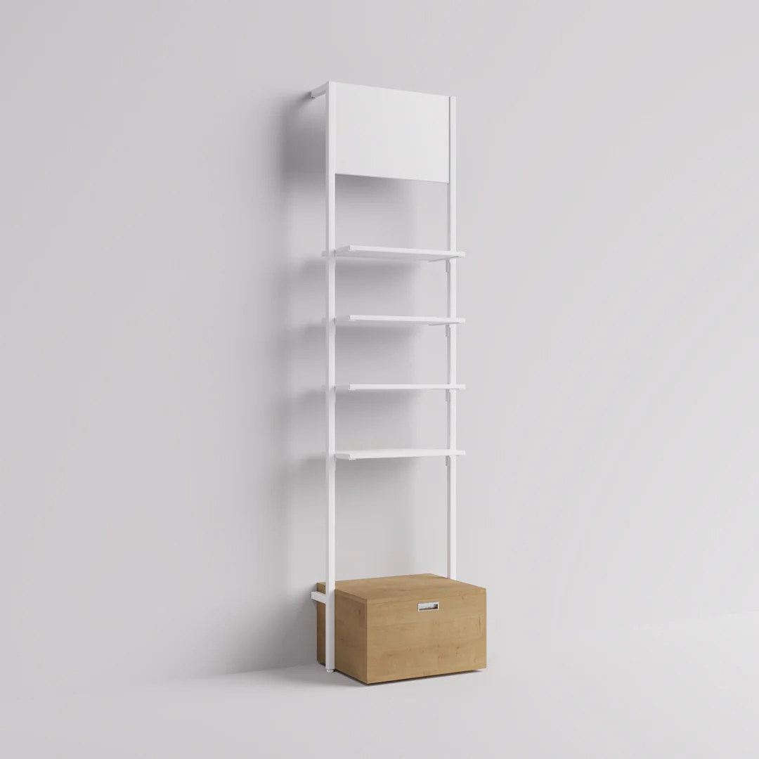 Staubox Cetus mit Griffmulde, Schubkastenschrank für Regalsystem - Image 3