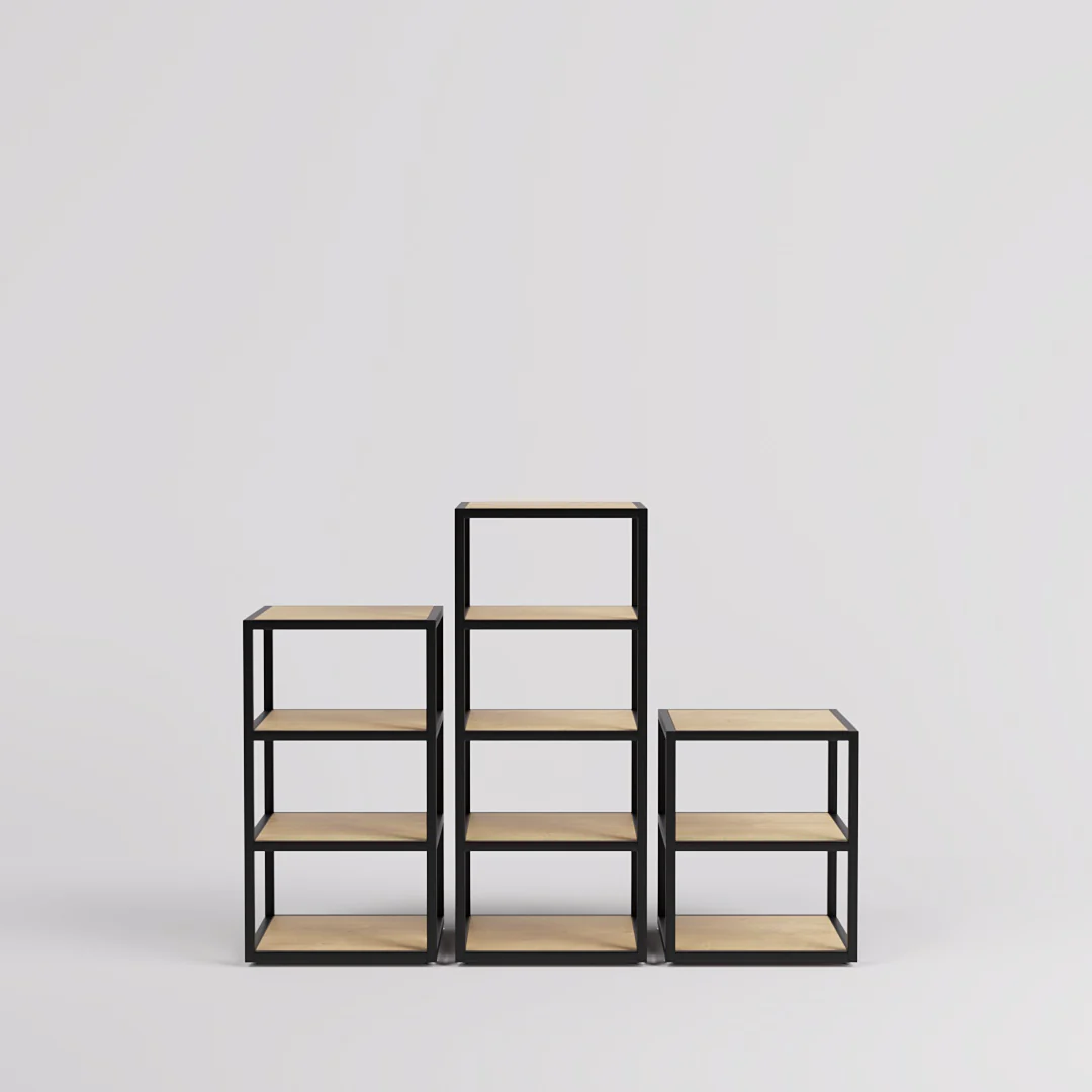 Verkaufstisch Fargo, mit Holzfachböden - Image 14